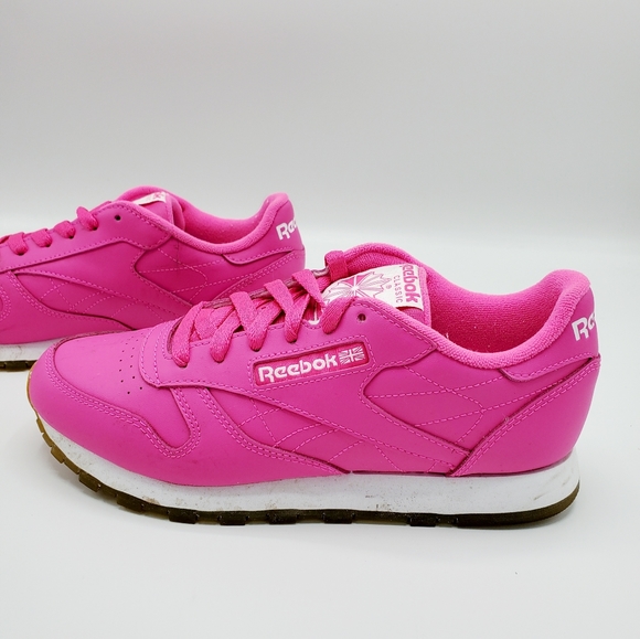 Reebok | Shoes | Reebok Classic Hot Pinkgum Athletic Sneakers | Poshmark